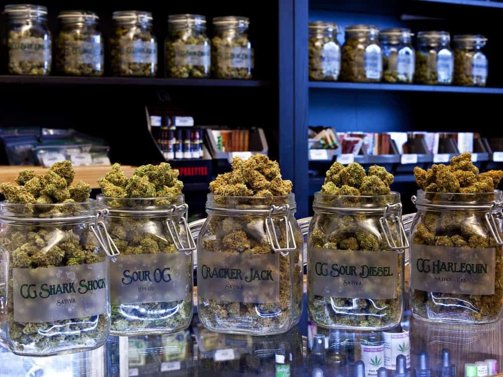 cannabis dispensary inside view