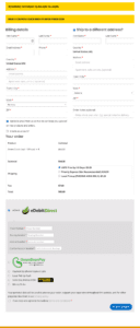 Payment Page of goldenrule botanicals.com checkout